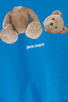 Bear-Print Logo Hoodie